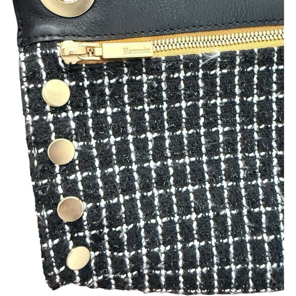 Hammitt Tony Small Crossbody Limited Edition Midnight Trellis Brushed Gold Tone - Picture 3 of 9